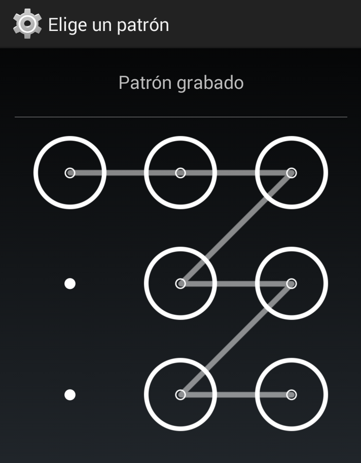 Cómo poner un patrón de desbloqueo en Android HEXAMOB