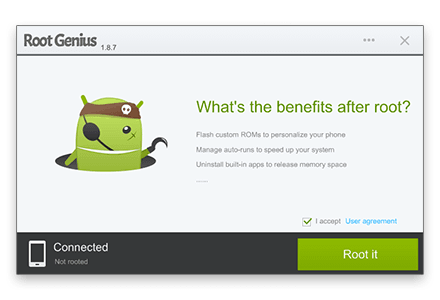 root-genius-device-conected