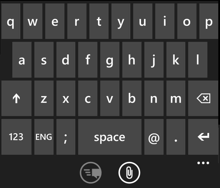 How to configure the keyboard on a Windows Phone