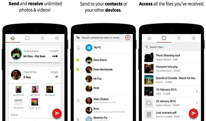 Share files of unlimited size with your Android thanks to Infinit