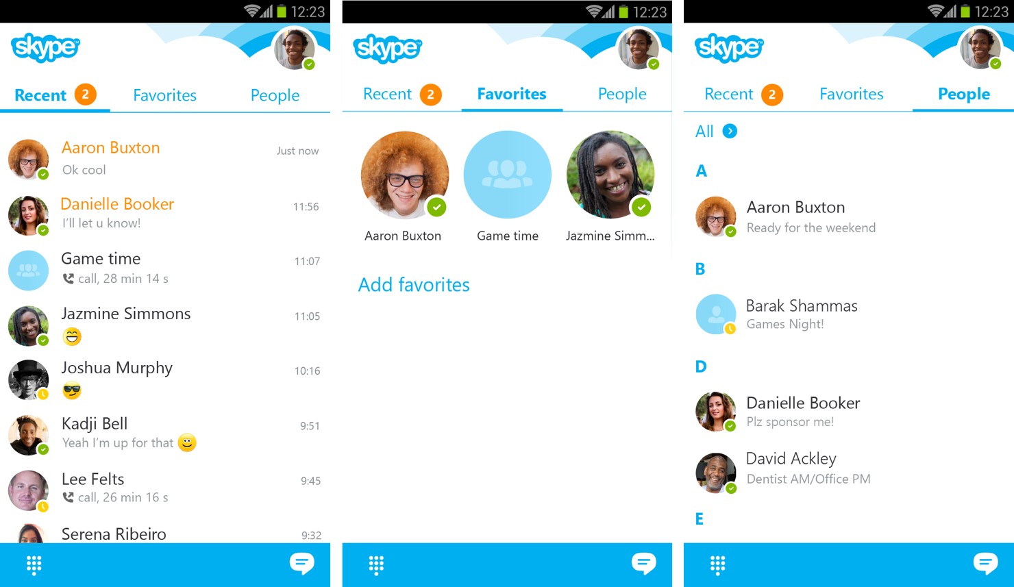 Skype for Android is updated with better visual design 1