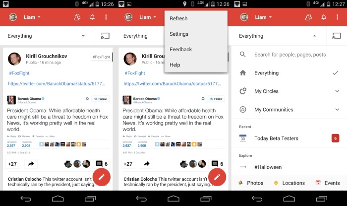 Google+ redesigns interface and no longer forces you to create a profile 1