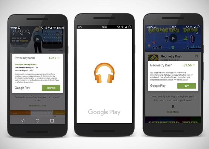 Google offers a 10% discount on all the Play Store if you use Google Play Music 1