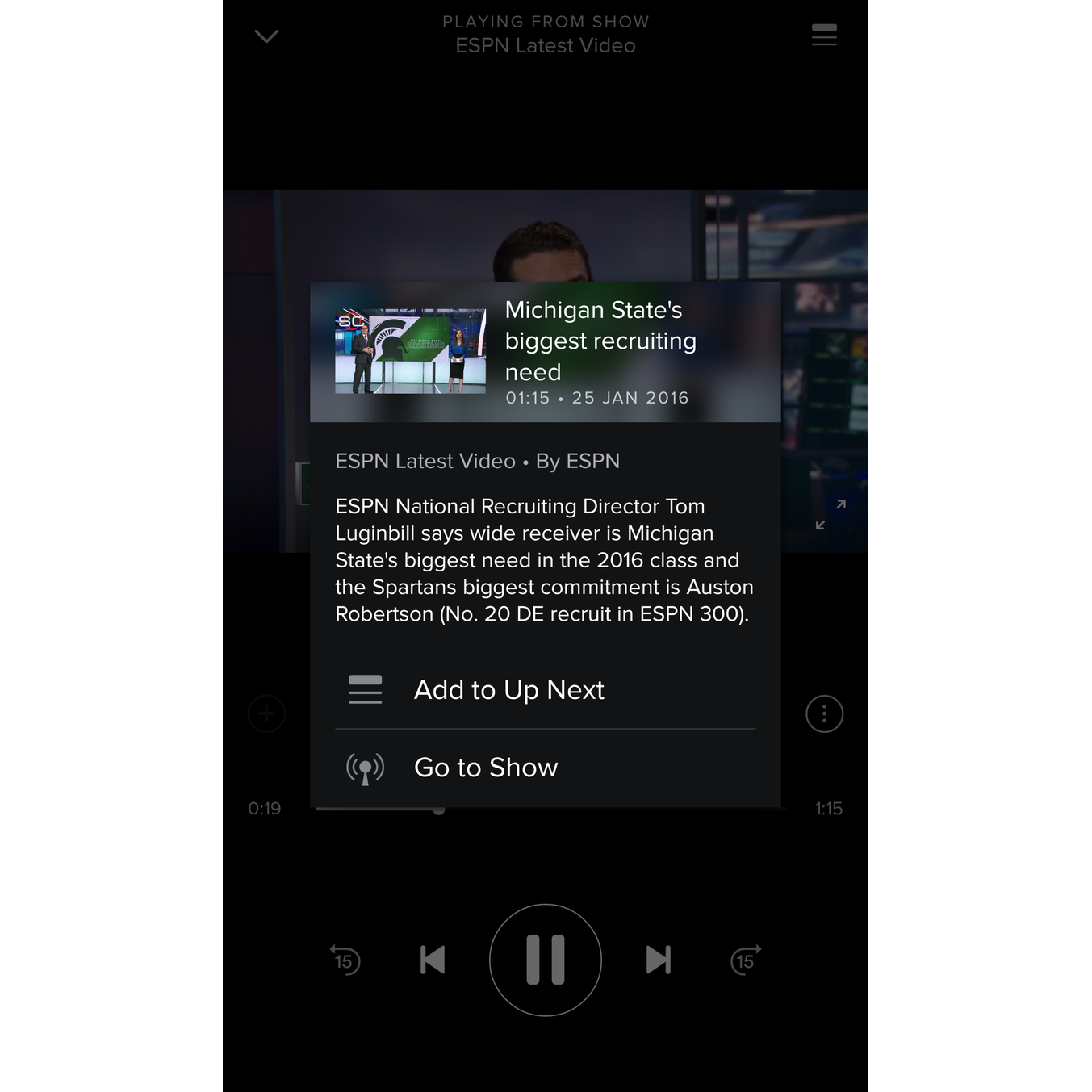 With Spotify you can already watch videos on Android and iOS 1