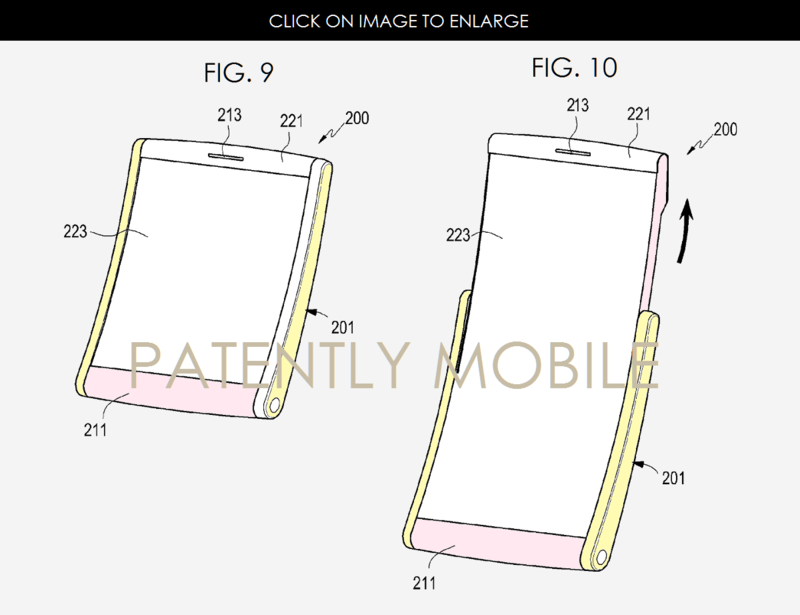 Samsung patented a new smartphone with foldable display 1
