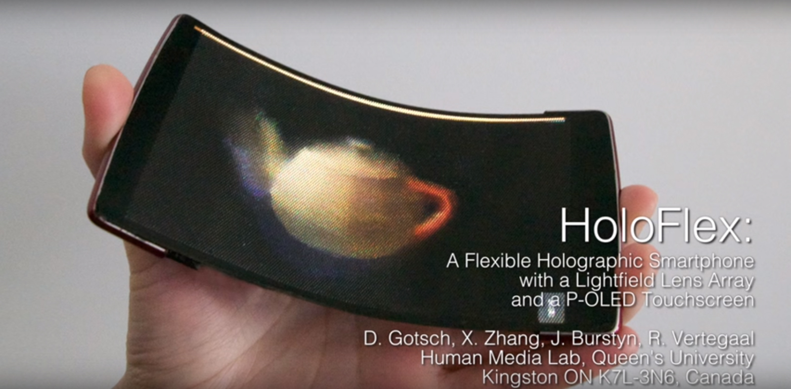 HoloFlex is a holographic and flexible Android smartphone 1