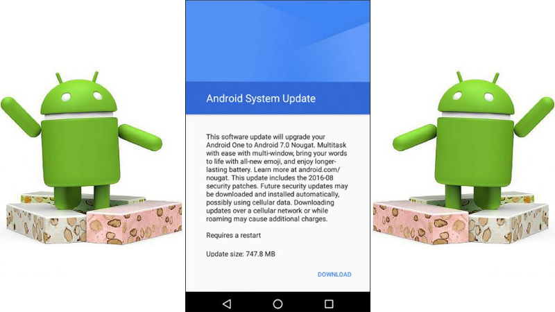 Android 7.0 Nougat is available for Android One 1